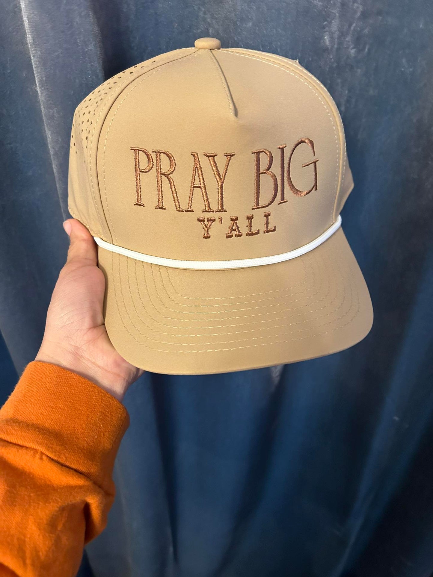 Tan Pray Big Yall Hat