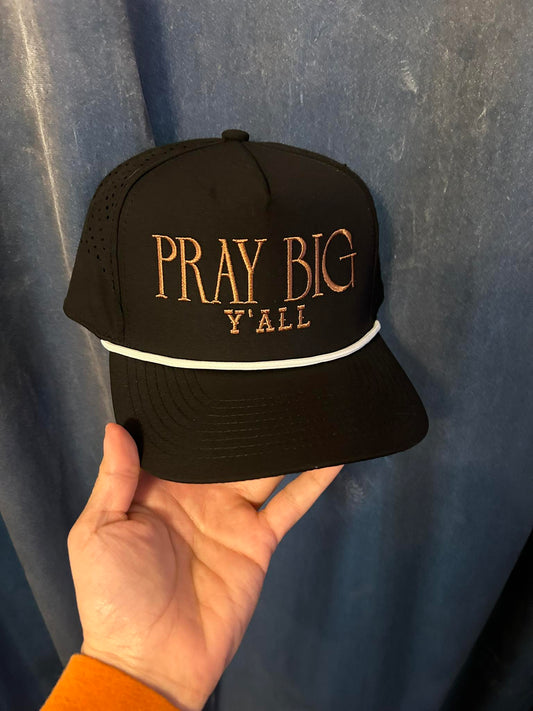 Black Pray Big Yall Hat